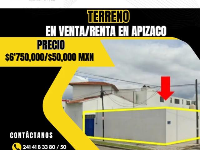 Terreno en renta en Apizaco, Tlaxcala