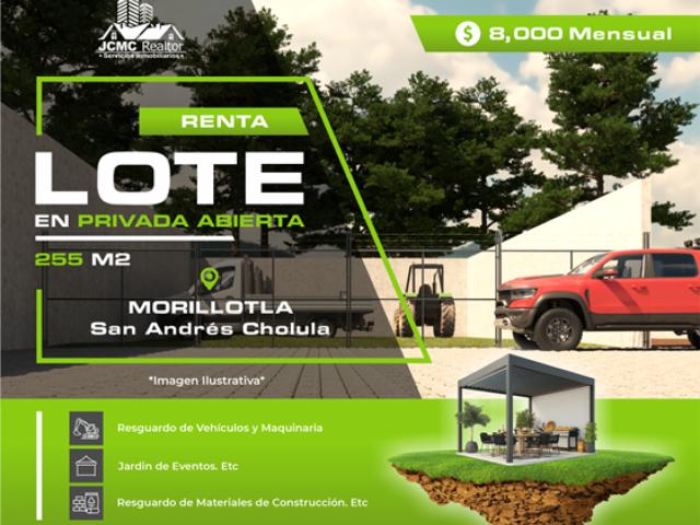 Terreno en renta en San Andrés Cholula, Puebla