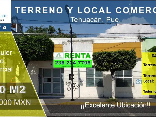 Local Comercial en renta en Tehuacán, Puebla