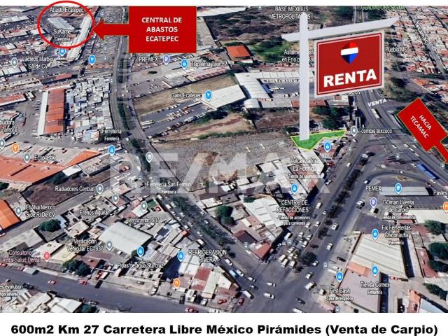 Terreno en renta en Acatepec, Estado de México
