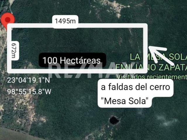 Terreno en venta en Xicoténcatl, Tamaulipas