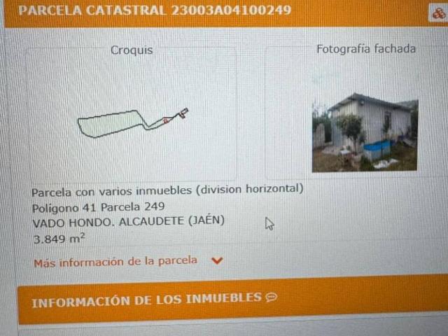 Terreno en venta en Alcaudete, Andalucía