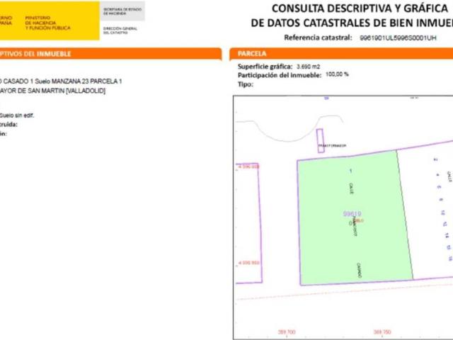 Terreno en venta en Aldeamayor De San Martín, Castilla y León