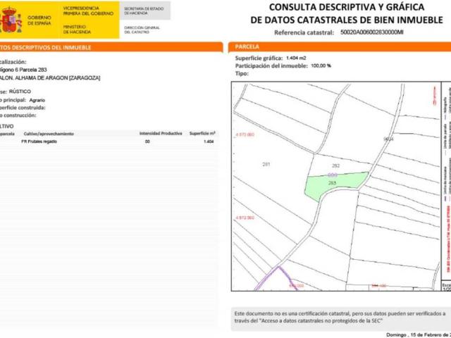Terreno en venta en Comunidad de Calatayud, Aragón