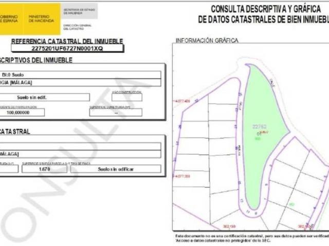 Terreno en venta en Almogía
