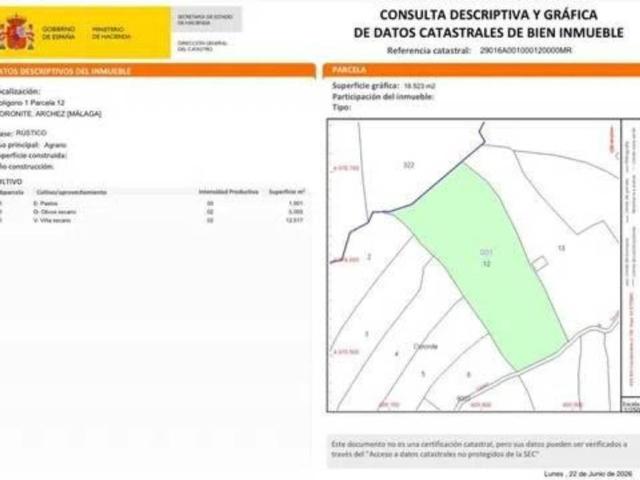 Terreno en venta en La Axarquía, Andalucía