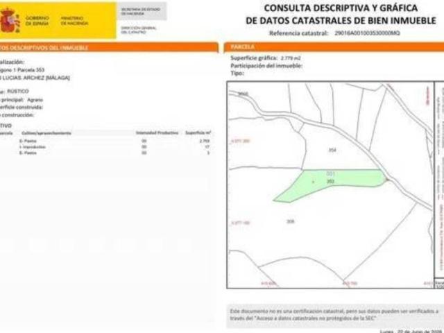 Terreno en venta en La Axarquía, Andalucía