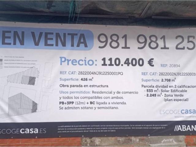 Terreno en venta en As Pontes de García Rodríguez, A Coruña
