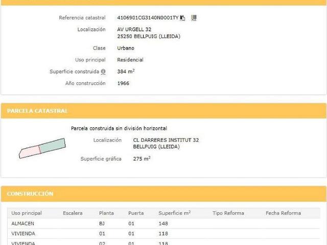 Terreno en venta en Bellpuig