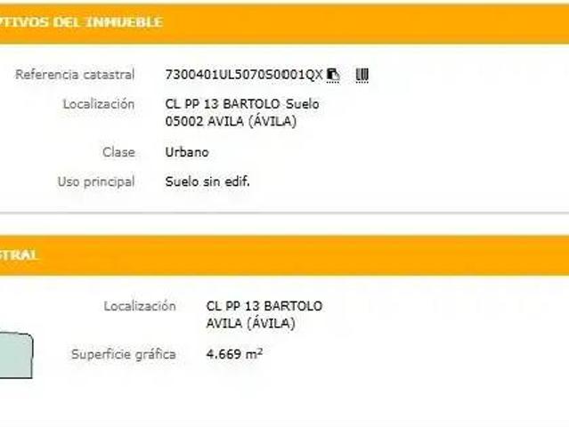 Terreno en venta en Ávila, Castilla y León