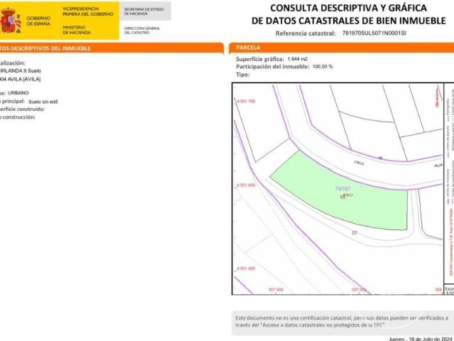 Terreno en venta en Ávila, Castilla y León