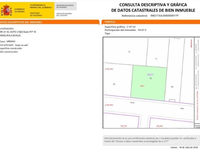 Terreno en venta en Ávila, Castilla y León