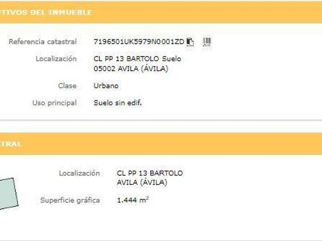 Terreno en venta en Ávila