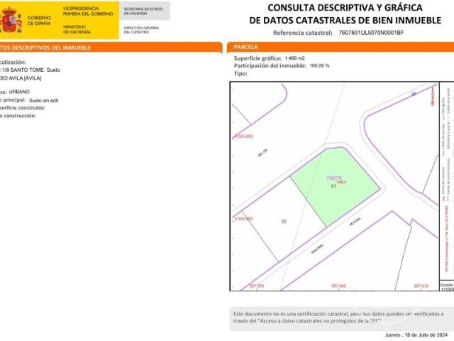 Terreno en venta en Ávila, Castilla y León