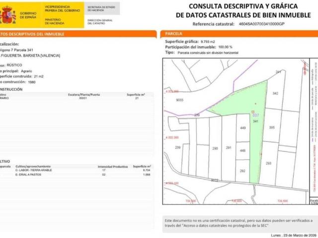 Terreno en venta en la Costera, Valencia