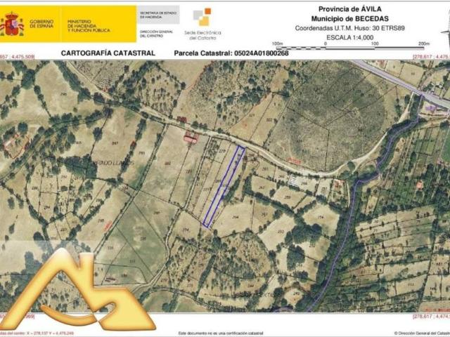 Terreno en venta en Becedas Terreno en venta en Becedas