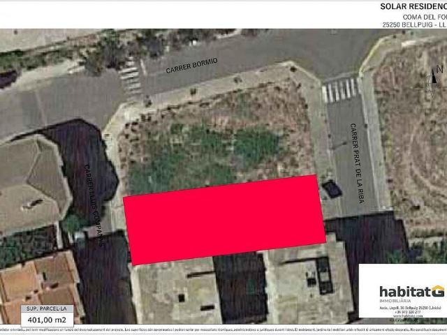 Terreno en venta en Bellpuig