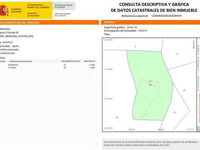 Terreno en venta en l'Alt Maestrat, Valencia