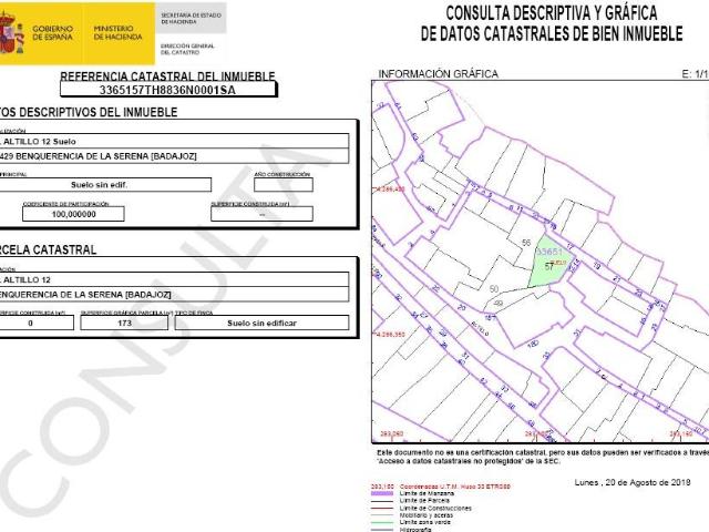 Terreno en venta en Benquerencia De La Serena, Extremadura
