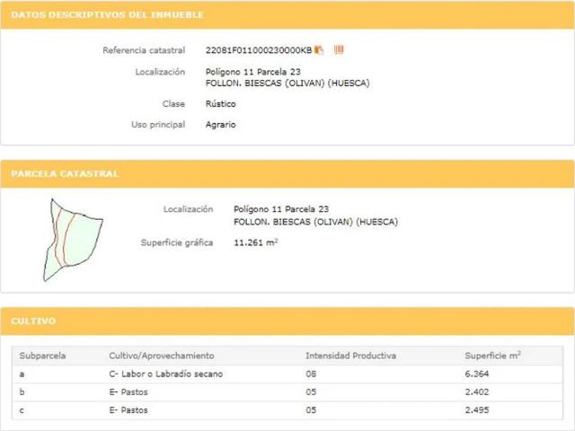Terreno en venta en Alto Gállego, Aragón