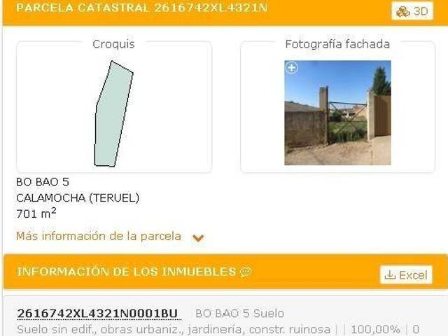 Terreno en venta en Allueva, Aragón