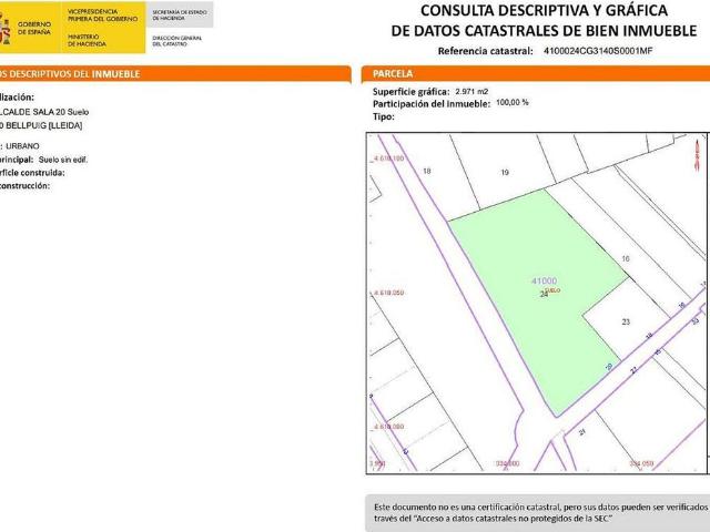 Terreno en venta en Urgell, Catalunya