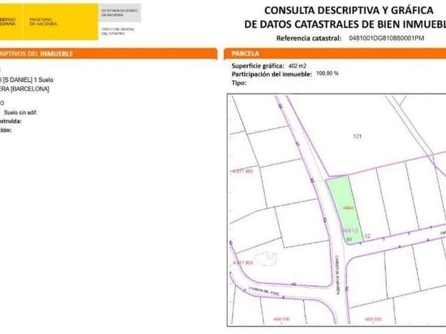 Terreno en venta en Sant Daniel, Maresme