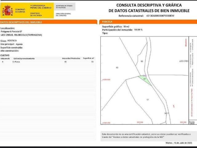Terreno en venta en Baix Camp, Catalunya