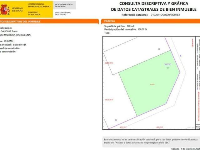 Terreno en venta en Sagrada Família, Manresa