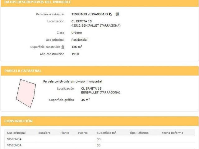Terreno en venta en Benifallet, Tarragona