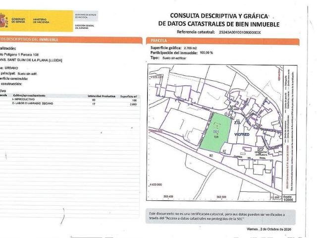 Terreno en venta en Segarra, Catalunya