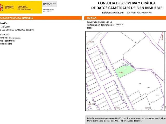 Terreno en venta en Garrigues, Catalunya