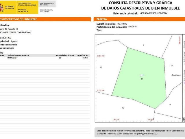 Terreno en venta en Xerta