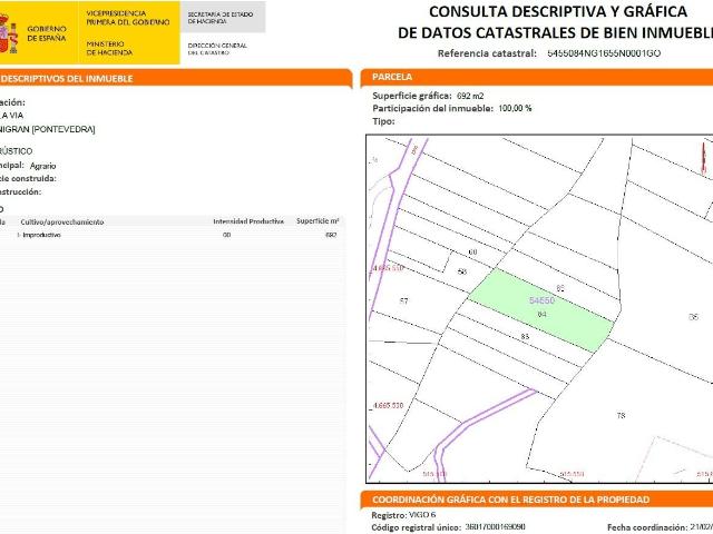 Terreno en venta en Nigrán, A Bouza Vella