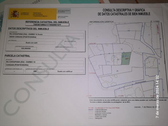 Terreno en venta en Darbo, O Morrazo