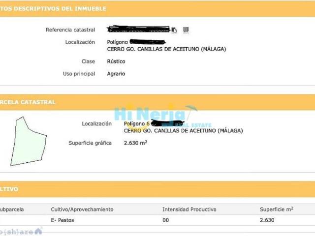 Terreno en venta en La Axarquía, Andalucía