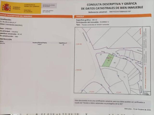 Terreno en venta en Carabaña, Madrid