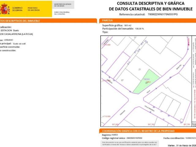 Terreno en venta en Casalarreina, La Rioja