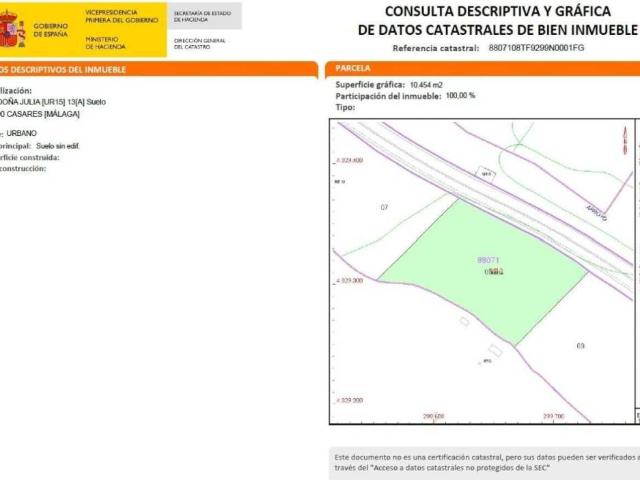 Terreno en venta en Costa del Sol Occidental, Andalucía