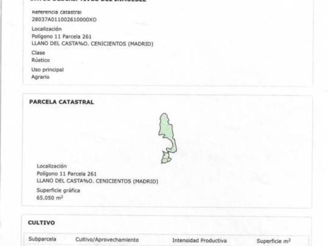 Terreno en venta en Cenicientos