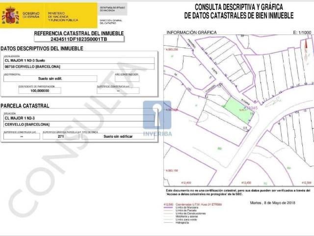 Terreno en venta en Baix Llobregat, Catalunya