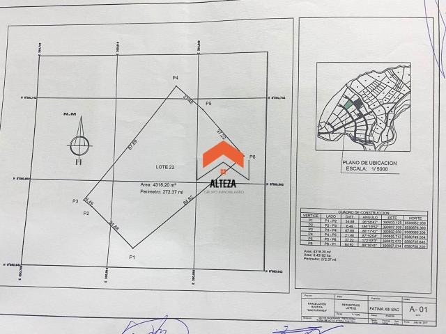 Terreno venta en Canete, Lima Metropolitana