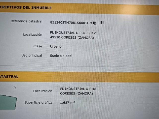 Terreno en venta en Coreses, Castilla y León