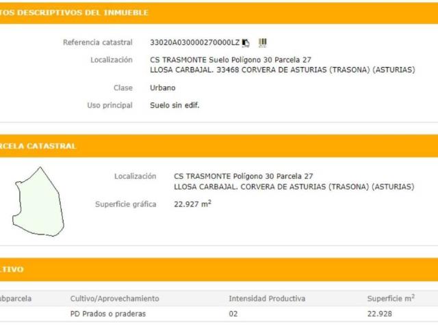 Terreno en venta en Corvera De Asturias, Asturias