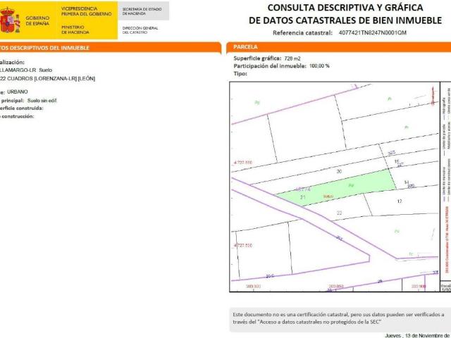 Terreno en venta en Cuadros, Castilla y León