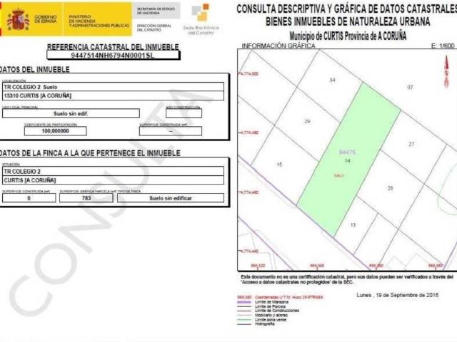 Terreno en venta en Lurdes, Betanzos