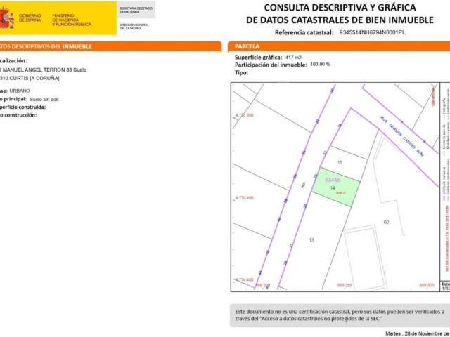 Terreno en venta en Betanzos, Galicia