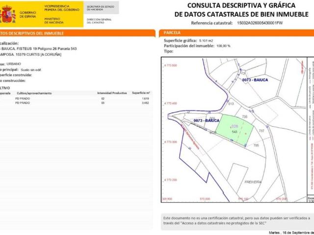 Terreno en venta en Betanzos, Galicia