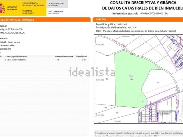 Terreno en venta en Écija, Andalucía