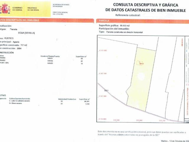 Terreno en venta en Écija, Sevilla